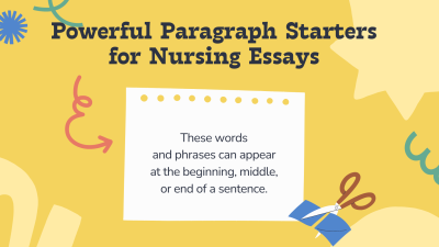 Powerful Paragraph Starters